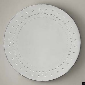 Round Venetian style glass mirror